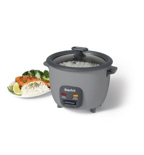 Starfrit - Electric Rice Cooker, 10 Liter Capacity, Non-Stick Surface, Gray