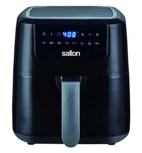 Salton Digital Air Fryer XL 5L Capacity 1400W with 8 Preset Functions Black