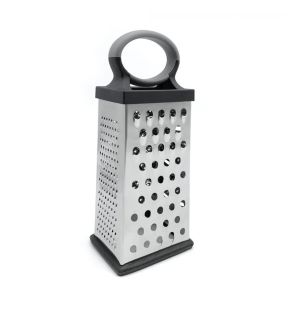 Starfrit - 4-Sided Cheese Grater, Non-Slip Base, Silver