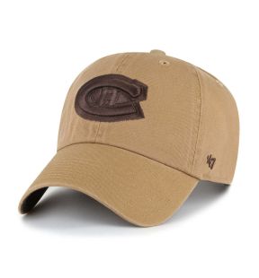 47 Brand NHL Dune Chocolate Clean Up Ballpark Hat - Montreal Canadiens