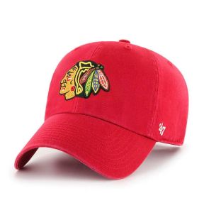 47 Brand NHL Alternate Clean Up Adjustable Hat - Chicago Blackhawks