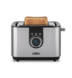 Salton ET2075 2 Slice Toaster with Digital Display Stainless Steel