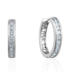 3A Cubic Zirconia Small Hoop Earrings