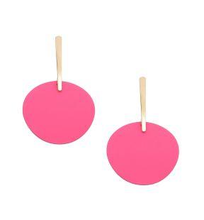 SOHI Women's Pink Pastel Drop Earrings