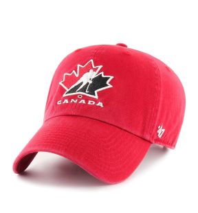 47 Brand Clean Up Adjustable Hat Red - Hockey Canada