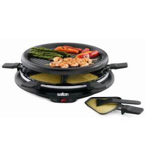 Salton TPG315 Round Party Grill And Raclette 6 Persons