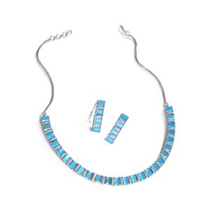 SOHI Women Blue Jewellery Set