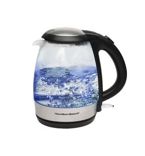 Hamilton Beach - Glass Electric Kettle, 1.2 Litre Capacity, 1500 Watts