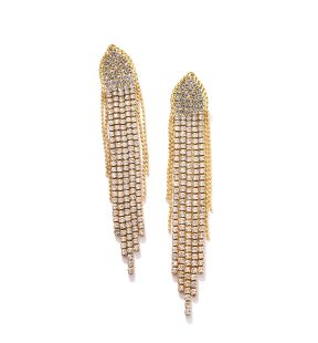 SOHI Women Golden Drop Earrings