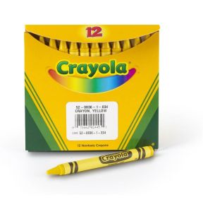 Crayola Bulk Crayons 12 Ct Yellow