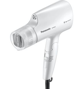 Panasonic Hair Dryer folding handle w/ NANOE &amp; oscillating nozzle, white | EH-NA2C