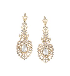 SOHI Women's Dazzling Drop Earrings