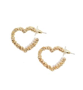 SOHI Women's Heart Hoop Earrings