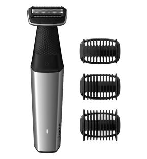 Philips - Cordless Body Shaver, Shower Safe, Rechargeable Battery, Black