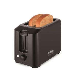 Salton Essentials - Compact Toaster, 2 Slice Capacity, Black