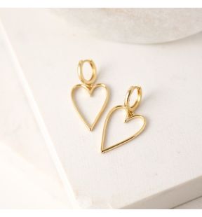 Lovestruck Heart Hoop Earrings