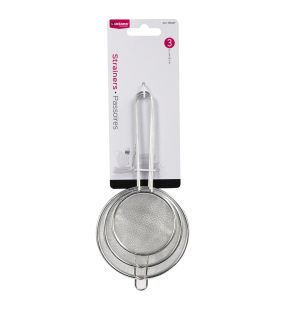 Luciano 3pc Mesh Strainer Set 3.75''/ 3.25''/ 2.75'' | 80449