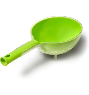 Starfrit - Globe Colander with Easy Drain, 3 Cup Capacity, Dishwasher Safe, Green