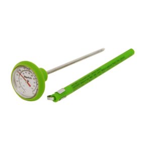 Starfrit - Instant Read Meat Thermometer with Case and Temperature Guide, Green