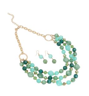 SOHI Women's Under-The-Sea Multi-Layered Necklace