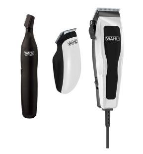 WAHL - Set of Personal Clippers and Barber Kit Containing 23 Pieces, Black and White