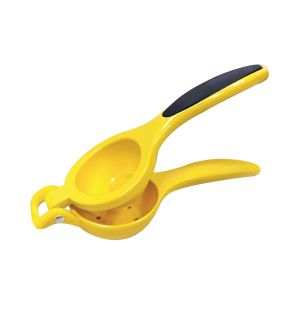 JS Gourmet - Manual Citrus Juicer with Handle, Yellow