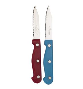 Luciano 2-pc S/S Paring Knife w/ Col. Handle, Blade 0.8mm | 80789