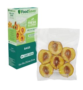 FoodSaver - 20 Pack Pre-Cut Vacuum Sealer Bags, 1 Liter Capacity