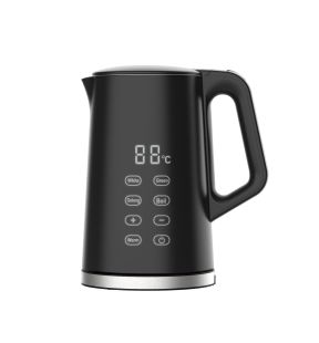 JS Gourmet - Digital Electric Kettle, Touch Control, 1.7 Liter Capacity, Black