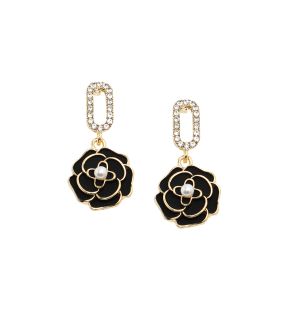 SOHI Women's Rose Drop Earrings