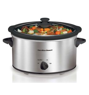 Hamilton Beach Slow Cookr 4.0L oval silver | 33140VCR