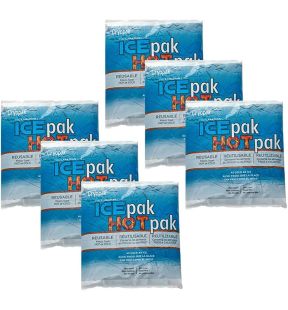 Cryopak - Pack of 6 IcePak/HotPak, Hot or Cold Use, Non-Toxic, BPA Free