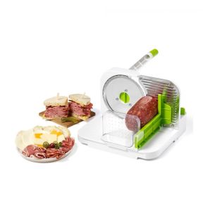 Starfrit - Deli Slicer Multifunction Food Slicer, 16.5 cm Stainless Steel Blade, Green