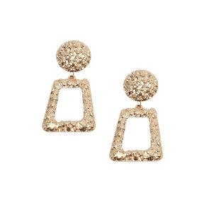 SOHI Women Golden Drop Earrings