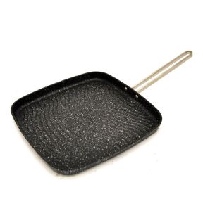 Starfrit - The Rock Grill Pan, 10" Width, Non-Stick Surface, Black