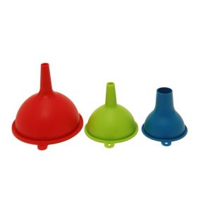 Starfrit - Set of 3 Silicone Funnels, Dishwasher Safe