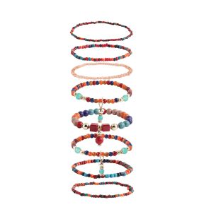 SOHI Women's Beaded Multi-Layer Bracelet