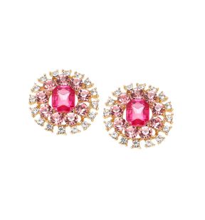 SOHI Women Pink Stud Earrings