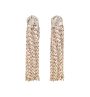 SOHI Women's Gold Bling Drop Earrings