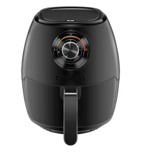 Chefman TurboFry 3.5L Air Fryer Dual Control Temperature, 60 Minutes Timer and Dishwasher Safe Basket Black