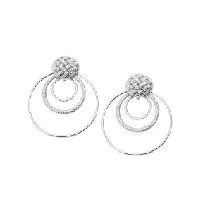 SOHI Women's Circular Drop Earrings