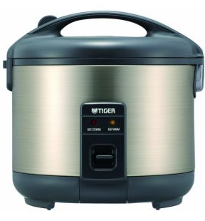 Tiger Rice Cooker: 10 cup, black, s/s | JNP-S18U