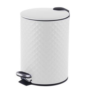 Jessar - Pedal Bin, 12 Liter Capacity, Soft Close, White