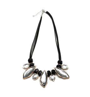 SOHI Women's Mirror Statement Necklace