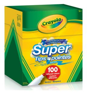 Crayola Super Tips Washable Markers 100 Count