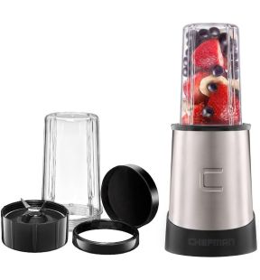 Chefman - Personal Blender & Accessories, 480 mL Capacity, 240 Watts, Stainless Steel