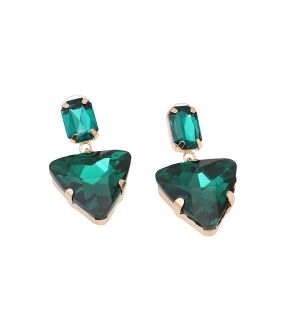 SOHI Women Green Stud Earrings