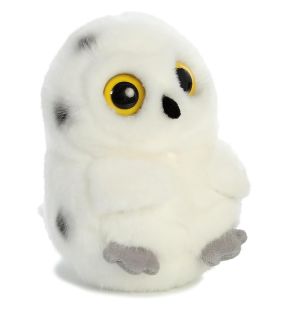 Aurora Hoot Owl Rolly Pet Plush Stuffed Animal 5"