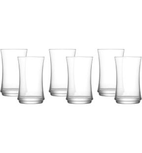 LAV - Set of 6 Glasses, 365 mL Capacity, Dishwasher Safe