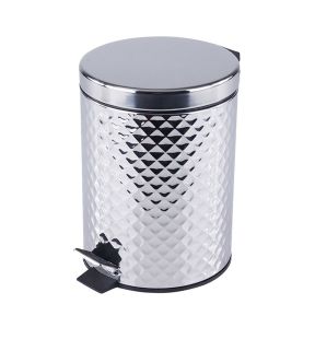 Jessar - Pedal Bin, 5 Liter Capacity, Soft Close, Silver